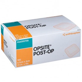 Opsite Post op Smith & Nephew - 6.5 cm x 5 cm - 100 pièces Opsite Post op Smith & Nephew - 6.5 cm x 5 cm - 100 pièces