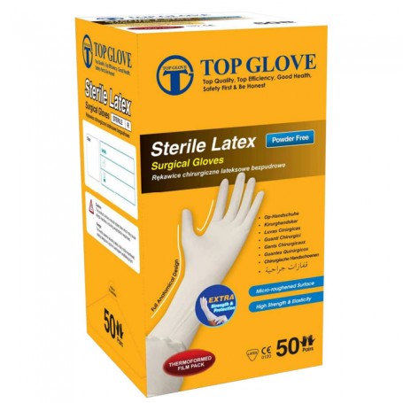 Handschoenen Latex Niet Gepoederd, Steriel - 100 handschoenen