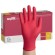 Gants en nitrile rose framboise