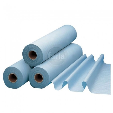 Geplastificeerd onderzoekstafelpapier - Behandeltafelpapier - 1-laags – 50 cm x 68m - 6 rollen