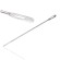 Sonde met oog Silver - knopsonde