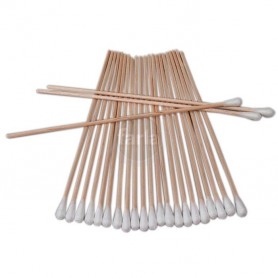 Ecouvillons sur bâtonnet en bois - 100 pièces Ecouvillons sur bâtonnet en bois