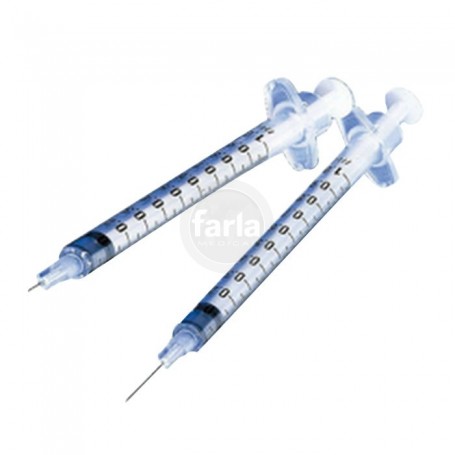 BD Plastipak™ Test spuit met naald 27G x 3/8" - spuit 1 ml