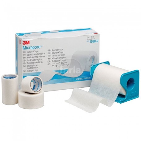 Sparadrap chirurgical Micropore 3M avec distributeur