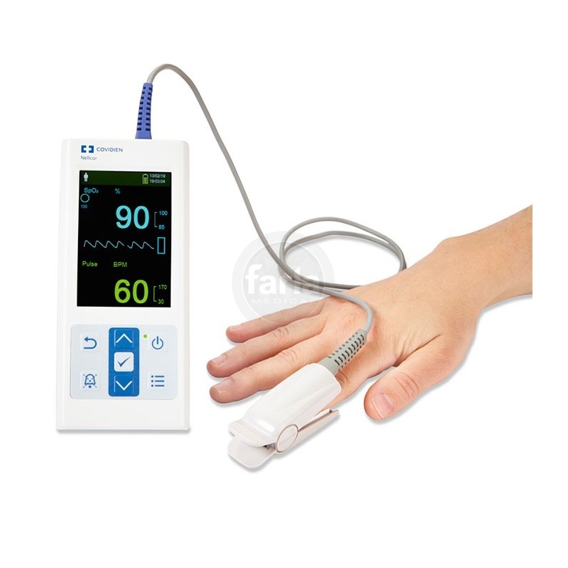 Oxymètre de pouls portable PalmCare Pro avec écran couleur de Medical ECONET
