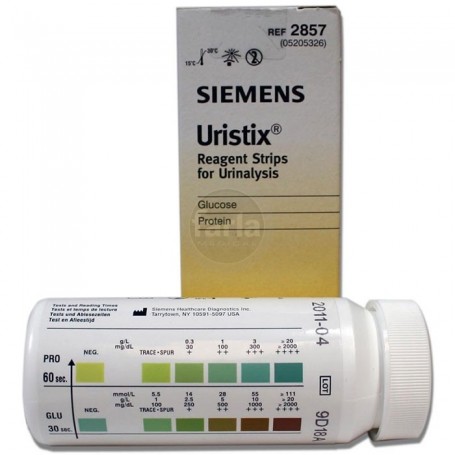 Test urinaire: Siemens Uristix – bandelettes de test Siemens