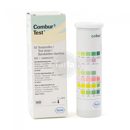 Test urinaire : Roche Combur 6 – bandelettes de test Roche