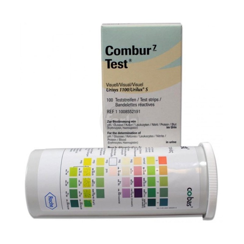 Test urinaire : Roche Combur 7 – bandelettes de test Roche - farla medical  - Test urinaire Roche