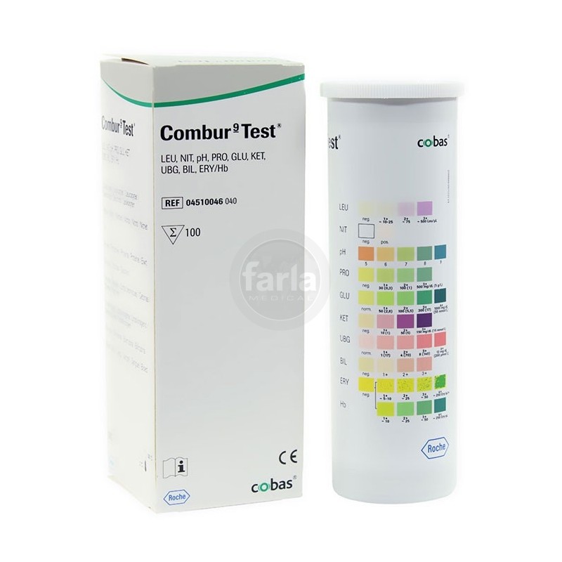 Test urinaire : Roche Combur 9 – bandelettes de test Roche - farla medical  - Promo 2%
