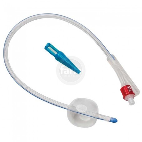 Sonde urinaire, 2 voies, avec valve en plastique