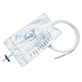 Poche à urine avec robinet en croix et site de prélèvement stérile Zarys Poche à urine avec robinet en croix et site de prélèvement stérile Zarys