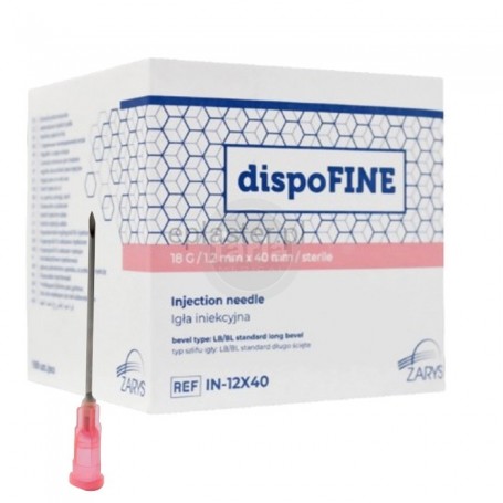 Zarys dispoFINE  naalden  – 18 G 1,2 x 40 mm (1 1/2") Roos – 100 stuks