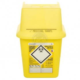 Container à aiguilles Sharpsafe - boîte à déchets médicaux - 4 l Container à aiguilles Sharpsafe - boîte à déchets médicaux - 4 l