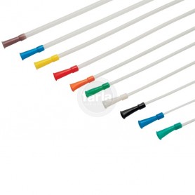 Zarys zuigkatheter met bevroren oppervlak - CH 08 – 40 cm – blauw Zarys zuigkatheter met bevroren oppervlak - CH 08 – 40 cm – blauw