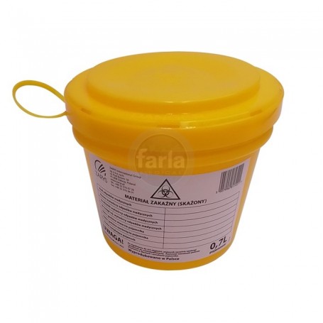 Naaldcontainer - Container medisch afval Zarys - Geel - 0.7 l